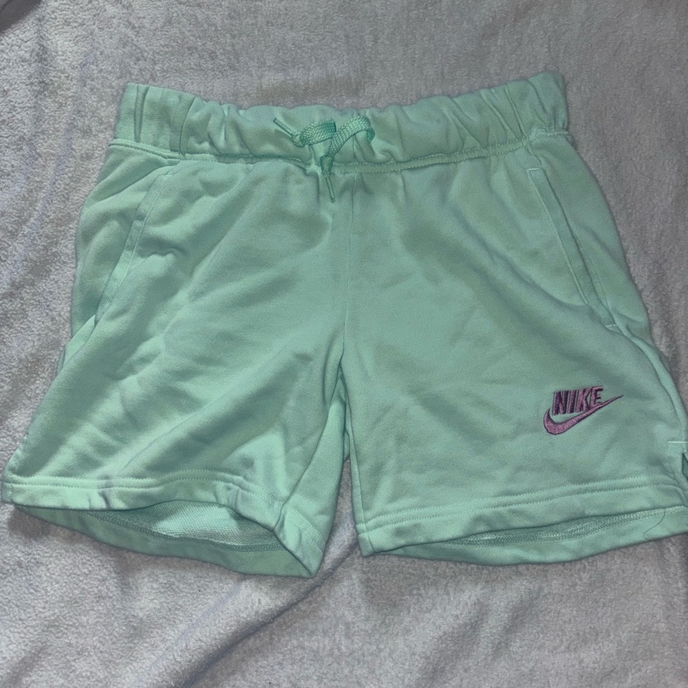 Nike Women's Light Green Athletic Shorts
